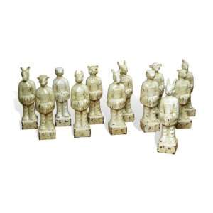   Ming Dynasty Ceramic Zodiac Figurines  Set of 12