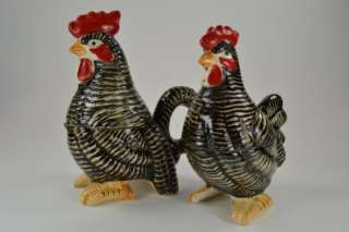Rooster & Chicken All in one Sugar Creamer S&P Set  