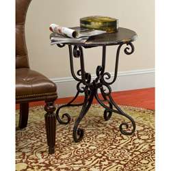 Taylor Side Table with Scroll Base  