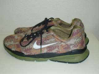 WOW! Nike Zoom Air + Moire Camo Running Trainer Shoes Mens 7 Excellent 