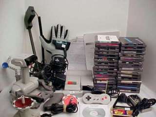   NES BUNDLE WITH ROB ROBOT COMPLETE, POWER GLOVE & 30 GAMES AO31  