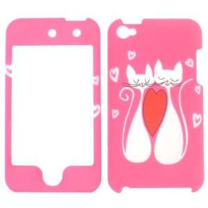  APPLE IPOD TOUCH 4 LOVE CATS SNAP ON HARD COVER CASE Cell 