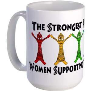  Women Supporting Women Domestic violence Large Mug by 