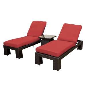  COMBO   2 Montego Outdoor Wicker Patio Chaise Lounges with 