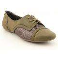Not Rated Womens Twinkle Twinkle Brown Flats & Oxfords 