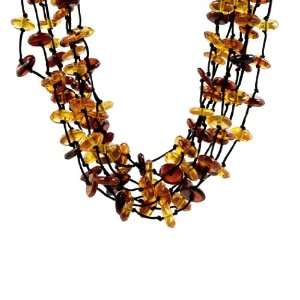   Baltic Blue Amber Unusual Necklace, 17 Ian and Valeri Co. Jewelry