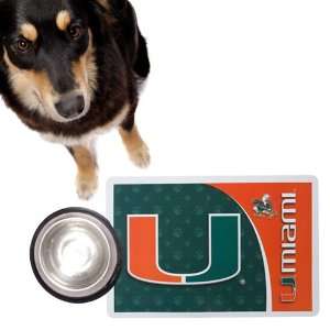  NCAA Miami Hurricanes Green Pet Mat