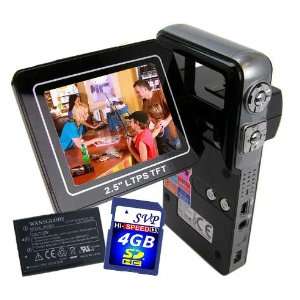   LCD Monitor! (Free 4GB SDHC Card & 2 Li ion batteries): Camera & Photo