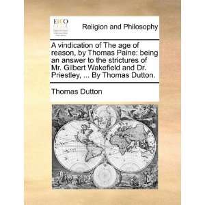   Priestley,  By Thomas Dutton. (9781171120056) Thomas Dutton Books