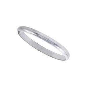   Sterling Silver Ring   2mm Thin Wedding Band Ring / Thumb Ring   Toe