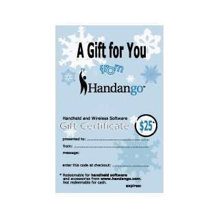  Handango $25 Gift Certificate Software