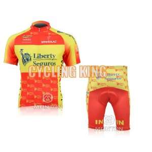  liberty seguros short sleeve cycling jerseys and shorts set/cycling 