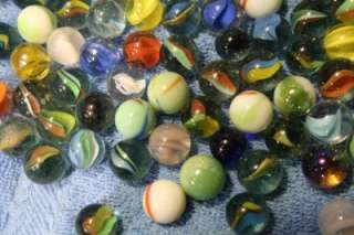 Huge lot of 578 Vintage glass marble 1 7/8 cat eye imperial agate 