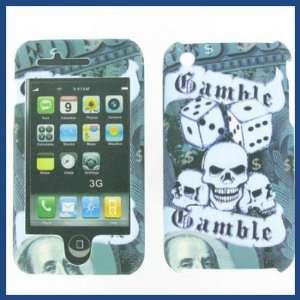  New Iphone 3G/ 3GS 3D Embossed Gamble Phone Protective 