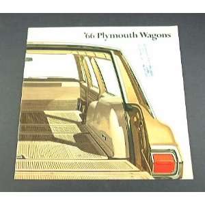  1966 66 PLYMOUTH STATION WAGON BROCHURE Fury Belvedere 
