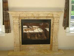 NICE HAND CARVED MARBLE TUSCAN FIREPLACE MANTEL CM1  