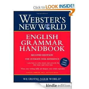 Websters New World English Grammar Handbook Kate Shoup, Gordon 