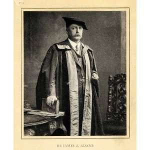 1913 Tipped In Print Doctor James Adams Regalia Portrait University 
