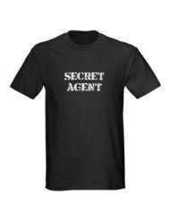 secret agent, secret agent shirt, spy, spy shirt, Military Dark T 
