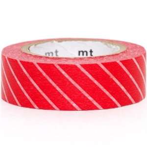  red mt Washi Masking Tape deco tape with stripes Toys 