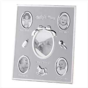  Babys First Photo Frame Two tone Silver 10 1/2 x 11 7/8 