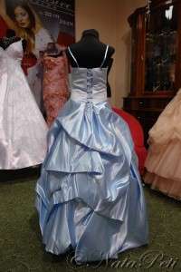 FLOWER GIRL PAGEANT PARTY HOLIDAY DRESS 959 BLUE SIZE 8 10  