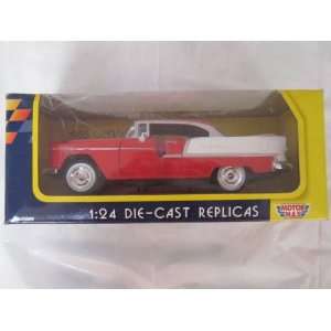  1955 Chevy Bel Air Red /White 124 Toys & Games