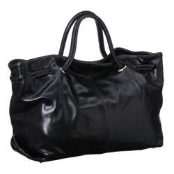 Furla Carmen Double Strap Extra large Black Handbag  