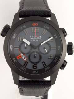 SECTOR OVERSIZE 48 mm CHRONOGRAPH GREY DIAL MENS WATCH  