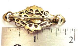 Vintage Brooch Pin Original By Robert Cameo Bar  