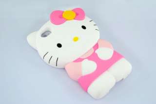 Hot Hello Kitty Cute 3D hard Back Case Skin for iPhone 4 4G 4S Yellow 