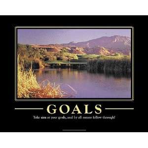  Goals Golf Picture Framed   Small
