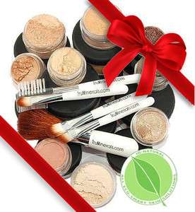 15 XL Makeup Kit MEDIUM Minerals w/ 5 Brush Great Cover  