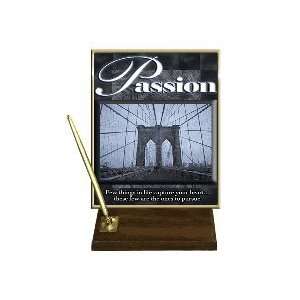  Passion (Scenic) Desktop Pen Set with 8 x 10 Gold Plate 
