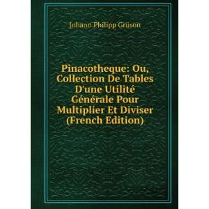   Et Diviser (French Edition) Johann Philipp GrÃ¼son Books