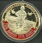 REAL AMERICAN SUPER HEROE MARINE 24KT GOLD COIN NEW