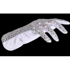  Michael Jackson Silver Sequin Style Glove: Toys & Games