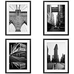 Michael Joseph New York Series 4 piece Framed Art Set   