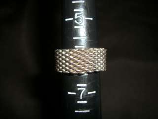 Tiffany & Co Somerset Mesh Sterling 925 Ring  