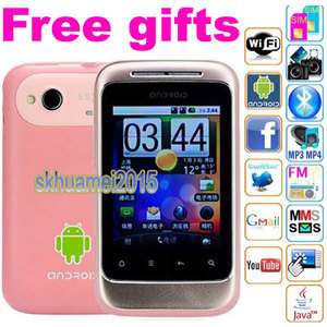 GSM Unlocked deal Sim WIFI Android 2.2 AT&T Cute free gifts smart cell 