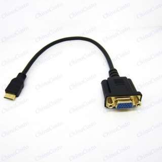   HDMI Male to VGA HD15 Female M/F Connector Adapter Cable for HDTV DVD