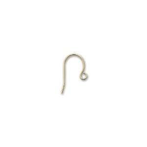  Gold Plated Plain Earwire Arts, Crafts & Sewing