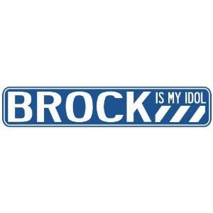   BROCK IS MY IDOL STREET SIGN