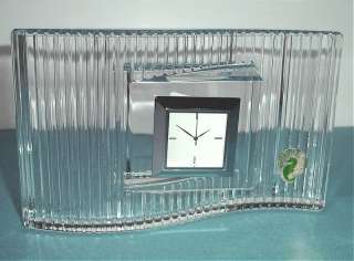 Waterford Wavelength Crystal Clock Made In Ireland New  