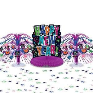 Jewel Tone Happy New Year Table Decorating Kit 11pc: Toys 