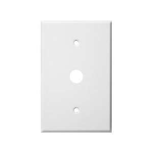  DZA212 W 1 Gang Phone/Cable Wall Plate White