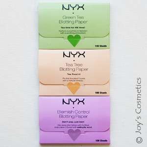 NYX New Types Blotting Paper   Full set  (100% Pure pulp) *Joys 