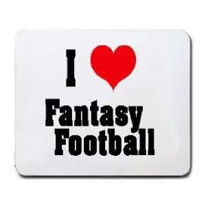  I Love/Heart Fantasy Football Mousepad: Office Products