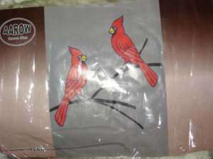 New LARGE QUEEN Red CARDINALS BIRDS Soft Fleece Blanket  