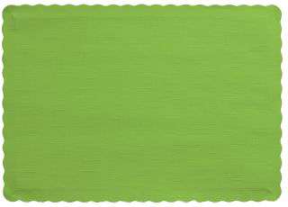 Lime Green Paper Placemats 50 Per Pack  